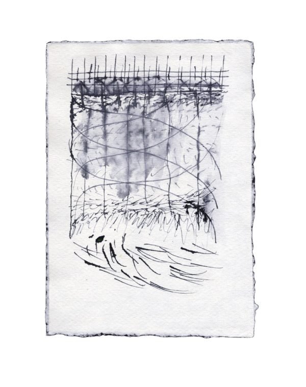 johann s | ink on handmade paper | 2023 m Groß