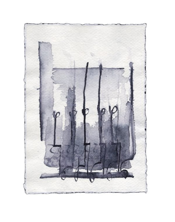 johann s | ink on handmade paper | 2023 n Groß
