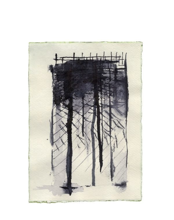 Johann s | ink on handmade paper | 2023